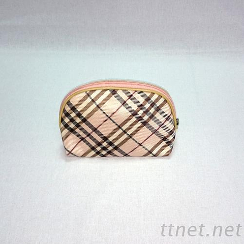 格紋化妝包