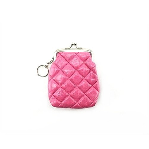 鏡面皮菱格零錢包, 零錢包, 可愛零錢包